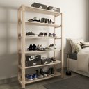 Ver imagem 4 de Estante Modular 6 Prateleiras Madeira Pinus P/ Cozinha Technox Marrom