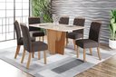 Ver imagem 1 de Mesa de Jantar Vertice 180 C/ Vidro Nature/off White - Henn