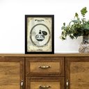 Ver imagem 1 de Quadro Vintage Moda Perfume Paris 24x18cm - com Vidro:moldura Preta