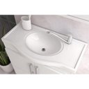 Ver imagem 3 de Conjunto Banheiro c/Espelho Atenas 65cm Branco/Preto MGM