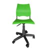 Cadeira de Escritorio Giratoria Versat para Recepção com Regulagem de Altura Plastico Verde - 2