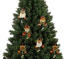 Ver imagem 2 de Kit Bonecos Natal Pelúcia Guizo Rena, Papai Noel, Boneco Neve 17cm 6 Peças