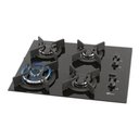 Ver imagem 1 de Cooktop Fischer 4 Bocas Mesa de Vidro Preto Tripla Chama Infinity Bivolt