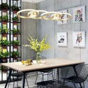 Ver imagem 4 de Pendente Moderno Aros Dourado 88cm Led 36w 3000k Bivolt 14524-pl
