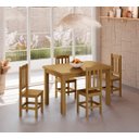 Ver imagem 2 de Conjunto Sala de Jantar 120x88 com 4 Cadeiras Diamante - Nemargi:nogueira