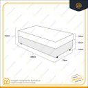 Ver imagem 4 de Cama Box + Colchão de Solteiro Ortobom D45 Iso 150 78x188x53cm