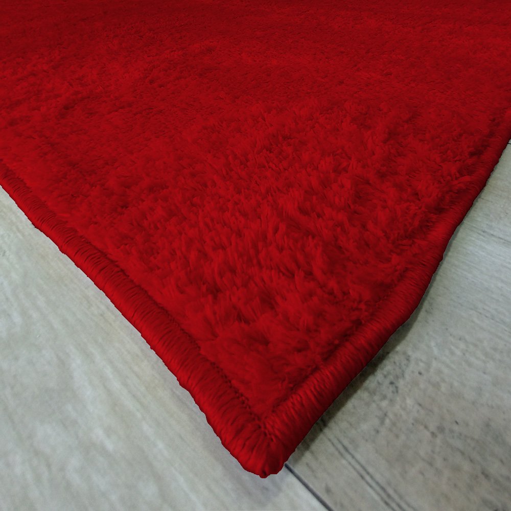 Tapete Macio Vermelho 2x2.50 Antiderrapante Inspira Comfort - 4
