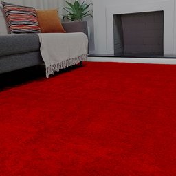 Tapete Macio Vermelho 2x2.50 Antiderrapante Inspira Comfort - 6