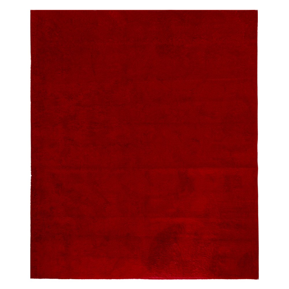 Tapete Macio Vermelho 2x2.50 Antiderrapante Inspira Comfort