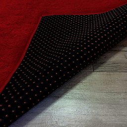 Tapete Macio Vermelho 2x2.50 Antiderrapante Inspira Comfort - 3