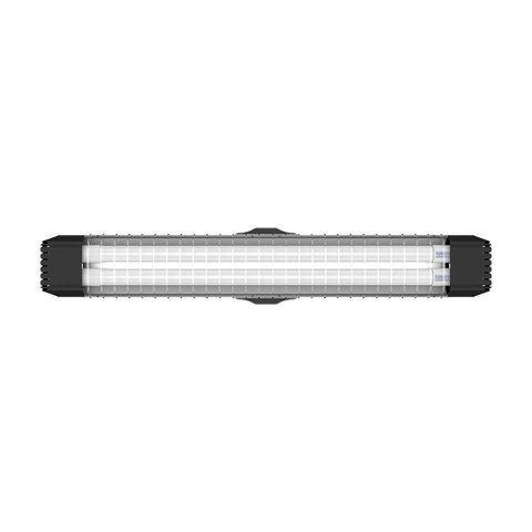 Luminária Lumifacil 70cm Aletada com 2 Leds 3000k Taschibra Preto