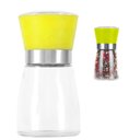 Ver imagem 1 de Moedor de Pimenta e Sal Manual Portátil 160ml Vidro Plástico FRG0375 Amarelo Frigopro