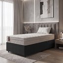 Ver imagem 2 de Cama Box Baú Solteiro + Colchão Molas Ensacadas - Airtech Nero (88x188x60) - Hellen