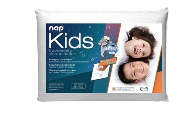 Travesseiro Nasa Kids Viscoelástico Antiácaro - Nap