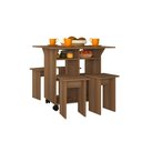 Ver imagem 7 de Mesa Tampo Dobravel 4 Bancos 80x80 Cm B10 Montana Novam