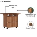Ver imagem 4 de Mesa Tampo Dobravel 4 Bancos 80x80 Cm B10 Montana Novam