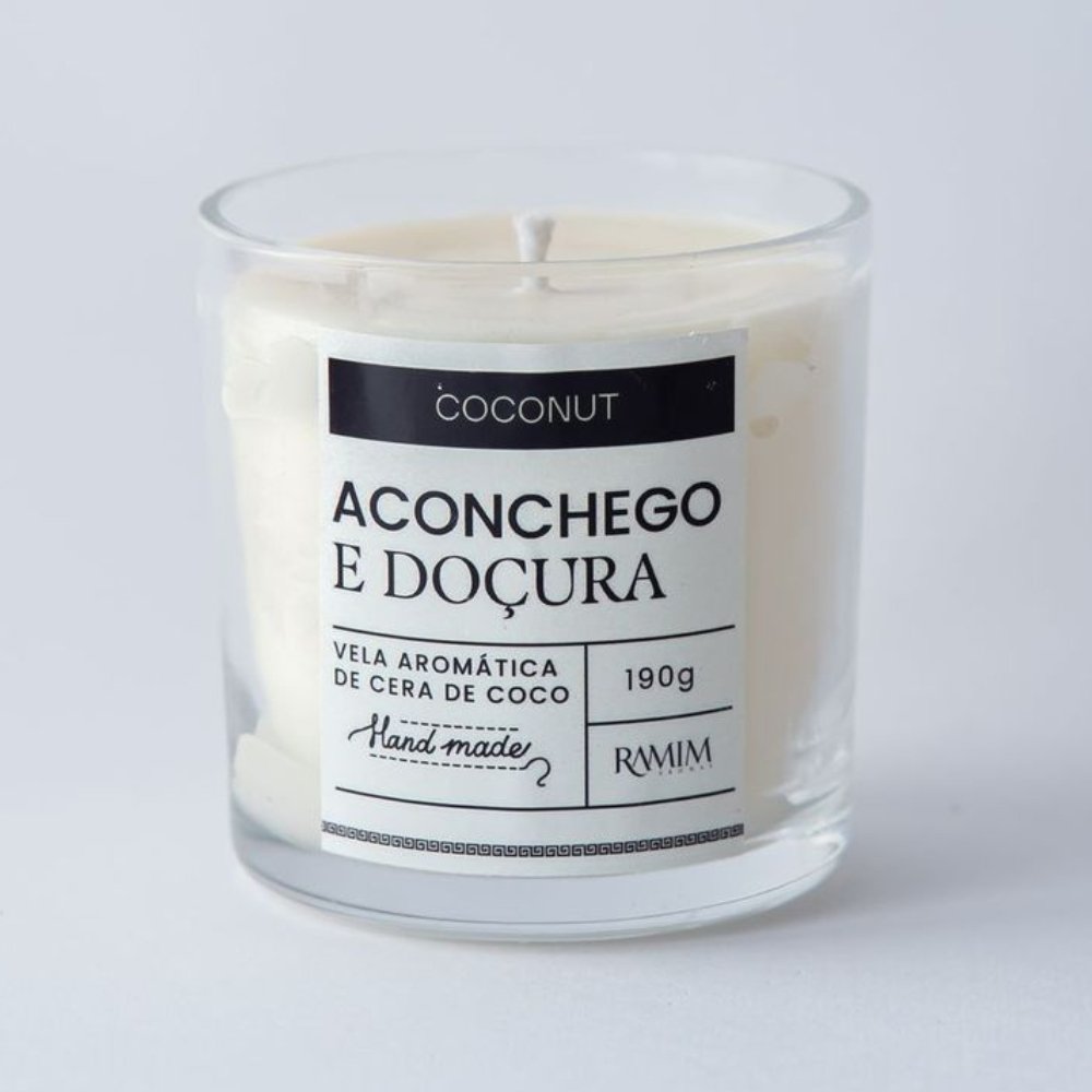 Vela Aromática - Aconchego e Doçura - Aroma Coconut Ramim Areomas - 1