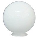 Ver imagem 1 de Globo para Poste Iluminação Jardim 15x30cm Leitoso Decorativo Pvc Global Dital