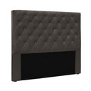 Ver imagem 1 de Cabeceira Dora Solteiro 90cm Estofada Fixação no Box Suede Cinza Loja Sheep