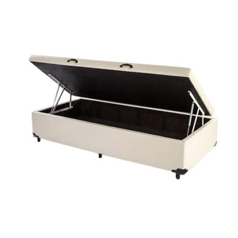 Base Box Baú Articulada Solteiro 88cm - Tca 60 - Linho Areia