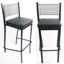 Ver imagem 1 de Kit 2 Banquetas EMPILHÁVEL Preta altura 65cm assento preto - Poltronas do Sul