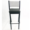Ver imagem 2 de Kit 2 Banquetas EMPILHÁVEL Preta altura 65cm assento preto - Poltronas do Sul