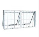 Ver imagem 1 de Vitrô Alumínio Branco Maxim Ar c/Grade 2 Seções Horizontal - 60x120