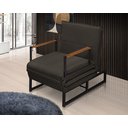 Ver imagem 2 de Poltrona Banco Papai Reclinável Puff Retrátil Versátil Moderno Extensão Bancada Premium Cor Marrom