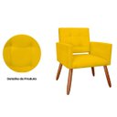 Ver imagem 4 de Poltrona Decorativa Camila Pés Palito Suede Amarelo - DS Estofados