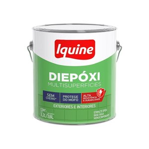 Tinta Epoxi Diepoxi Base Agua 900ml Branco Neve Iquine