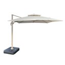 Ver imagem 1 de Ombrelone Lateral Trancoso Fratini 300 Cm Aluminio Fendi Capa Poliéster Base Lateral Plus Hdpe