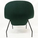 Ver imagem 5 de Poltrona Womb Chair linho verde base preta - Poltronas do Sul