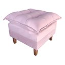 Ver imagem 2 de Poltrona de Amamentação Sofá Cama com Puff Veludo Rosa - Bz Home Decor