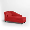 Ver imagem 4 de Recamier Diva França 1,40m Suede Vermelho - Inova Decor