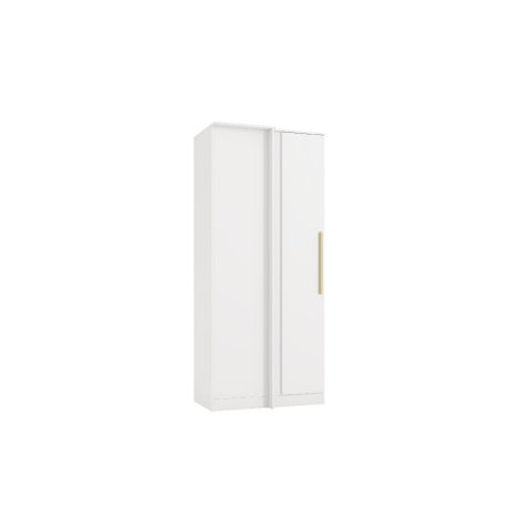 Guarda Roupa Closet Modulado Componível de Canto Reto 1 Porta Adapt N530 Kappesberg - Branco