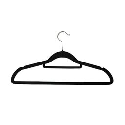 Kit com 10 Cabides Slim de Veludo - Organização e Sofisticação Cor:preto - 2
