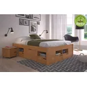 Ver imagem 3 de Cama Casal Multifuncional Madeira Maciça 6 Gavetas Charme