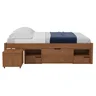 Cama Casal Multifuncional Madeira Maciça 6 Gavetas Charme - 5