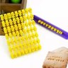 Régua Carimbo Molde Para Biscoitos De Letras E Números - 1