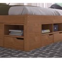 Ver imagem 6 de Cama Queen Multifuncional Madeira Maciça 6 Gavetas Charme Inter