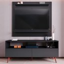 Ver imagem 6 de Painel para Tv 50 Pol Senna e Rack Bancada 136cm Versa M24 Preto - Mpozenato