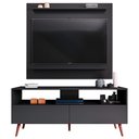 Ver imagem 5 de Painel para Tv 50 Pol Senna e Rack Bancada 136cm Versa M24 Preto - Mpozenato