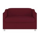 Ver imagem 2 de Namoradeira Bia Decorativa Reforçada Recepção Clinica Salão Sala de Estar Suede Marsala