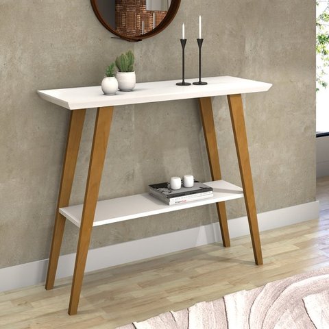 Aparador Mônaco Tampo Mdf 25mm Maciço Branco 92cm
