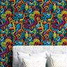 Papel de Parede 3d Arte Pintura Gamer Abstrata Grafite Decorativo Varias Cores Vivas Lavavel 18m - 1