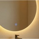Ver imagem 2 de Espelho Redondo 40cm Iluminado Led 3000k Quente Touch Screen-luz Indireta