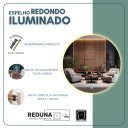 Ver imagem 4 de Espelho Redondo 40cm Iluminado Led 3000k Quente Touch Screen-luz Indireta