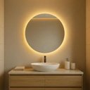 Ver mais imagens de Espelho Redondo 40cm Iluminado Led 3000k Quente Touch Screen-luz Indireta