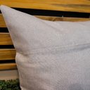 Ver imagem 3 de Jogo 4 Capas de Almofada Natalina Cinza Claro Brilho Bordado Felpudo Premium 45x45cm - Magizi