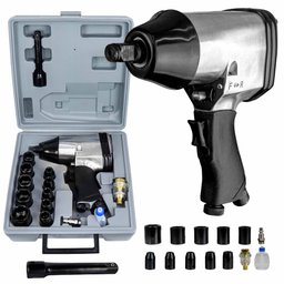 Kit Chave Impacto Pneumática 1/2 32kgfm 17 Acessórios Rocking Dog Tch32 - 1